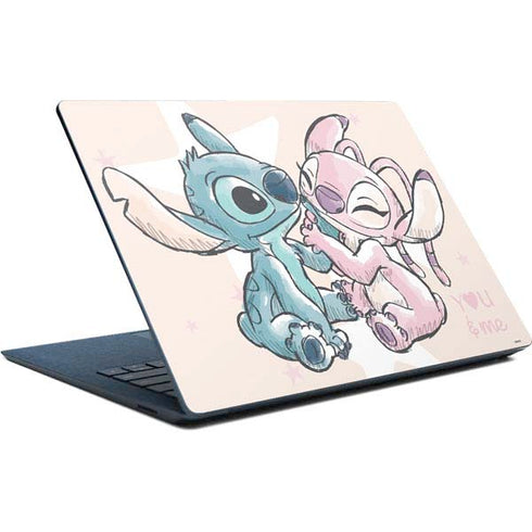 Disney Lilo and Stitch Stitch and Angel Surface Laptop Skin